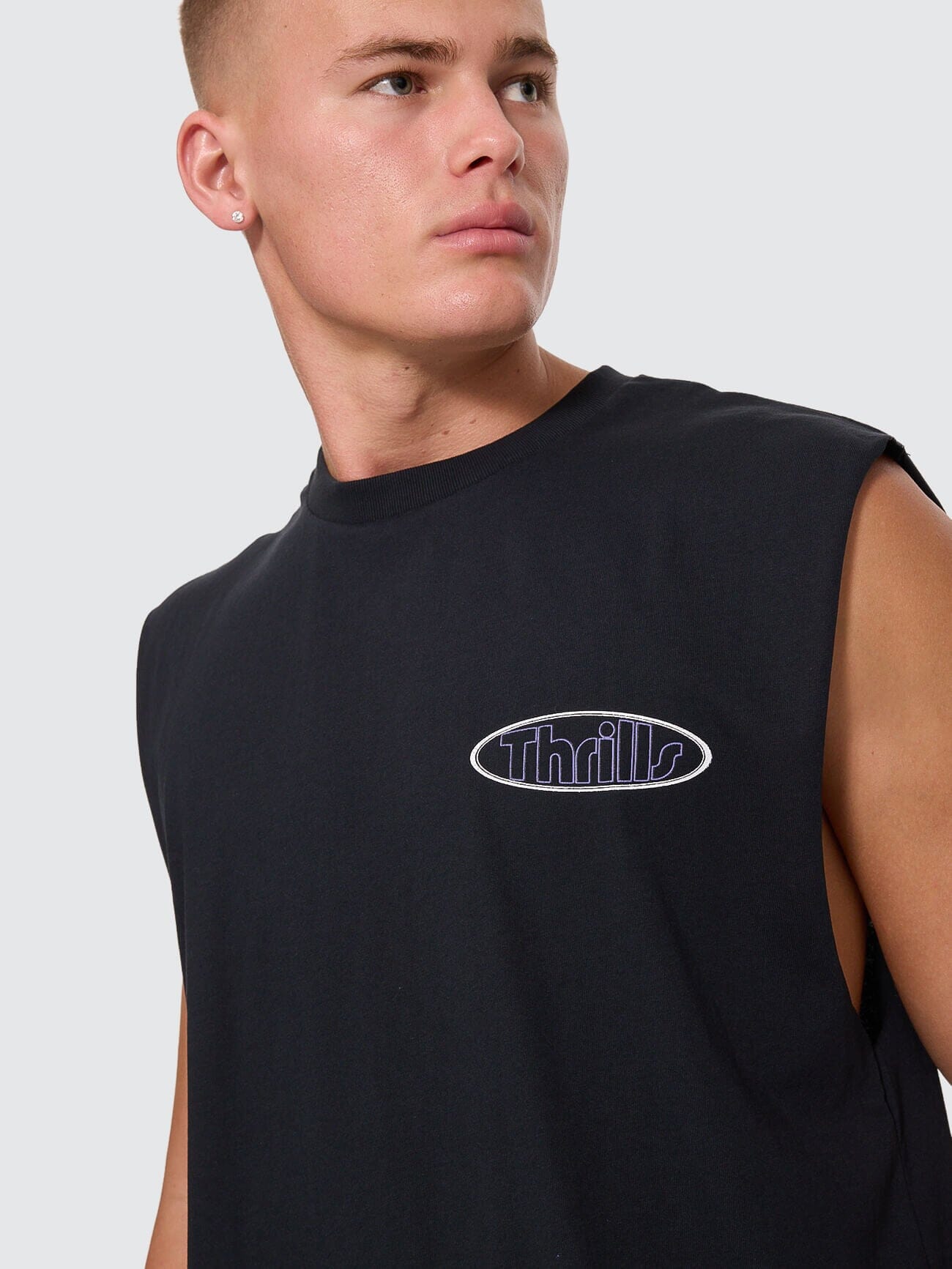 Val For The Win Merch Muscle Tee - Faded Black XS