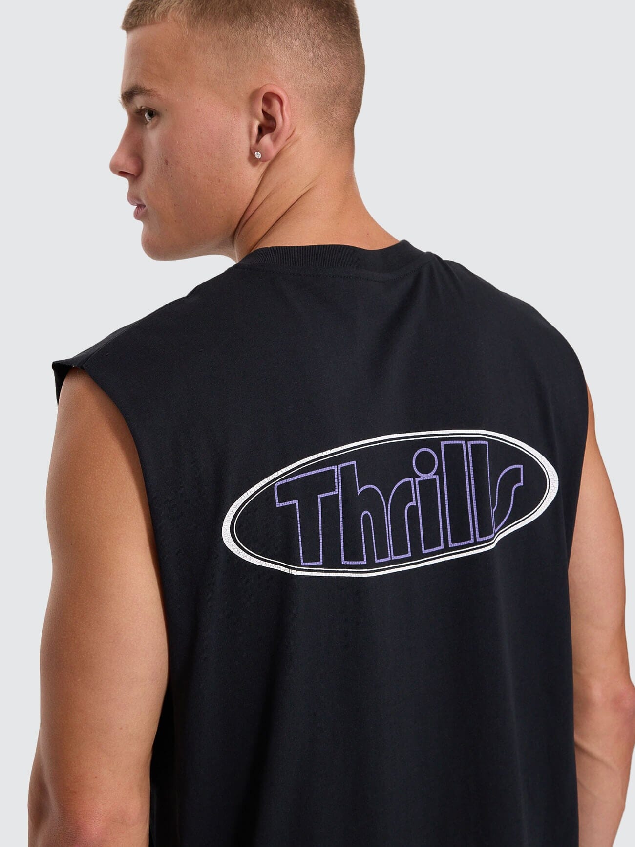 Val For The Win Merch Muscle Tee - Faded Black XS