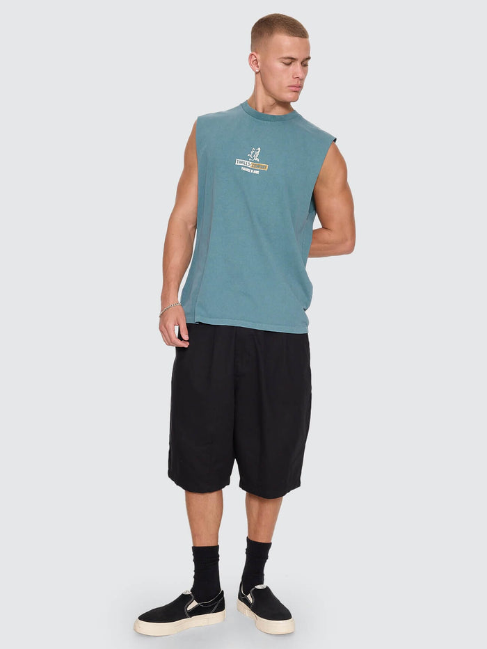 Risen Merch Muscle Tee - Troppo Teal XS