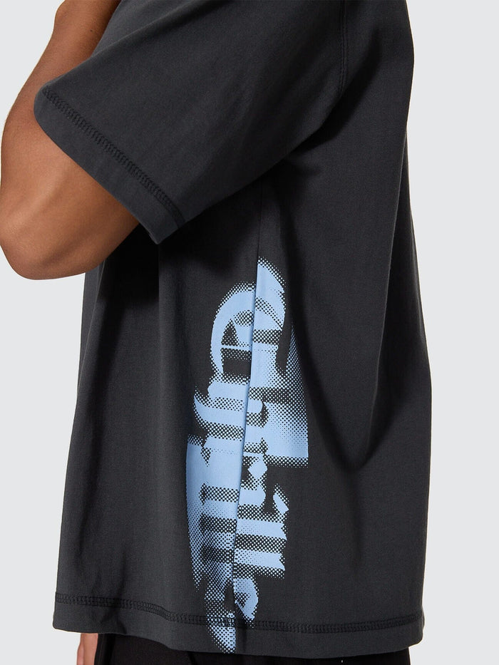 Stars Aligned Oversize Box Crop Tee - Carbon XS