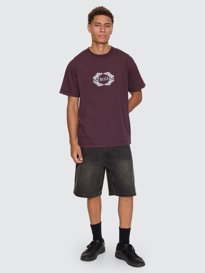 Wreath Of Desire Embro Merch Tee - Aubergine XS