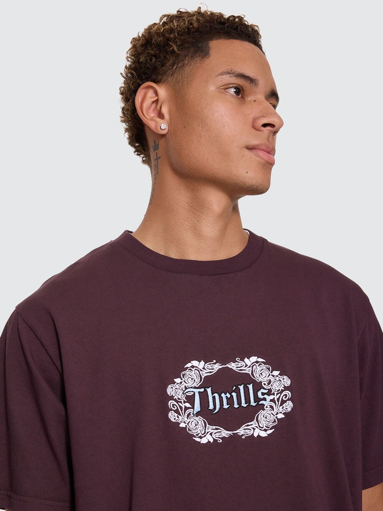 Wreath Of Desire Embro Merch Tee - Aubergine XS