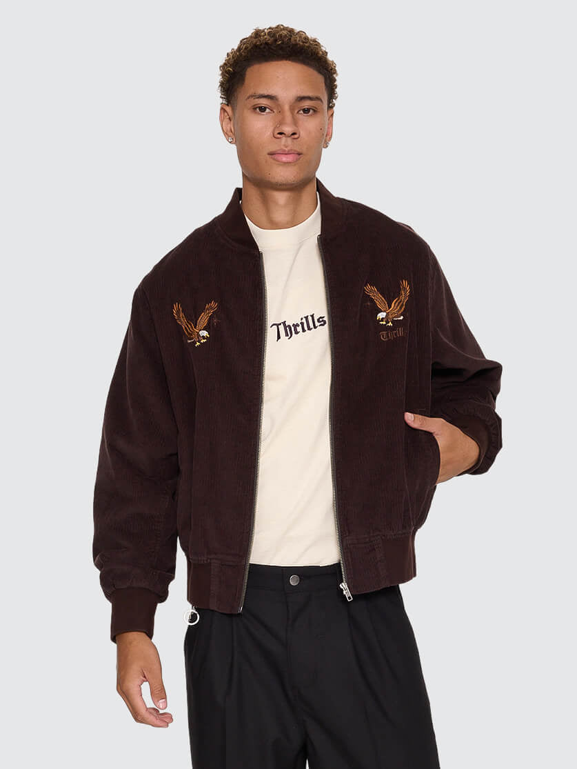 Seen & Heard Bomber - Postal Brown XS