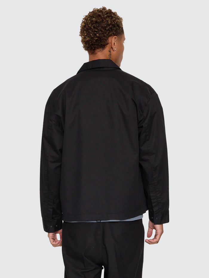 Chaotic Interventions Cropped Overshirt - Black XS