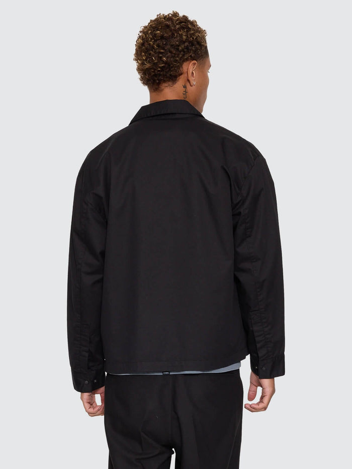 Chaotic Interventions Cropped Overshirt - Black XS
