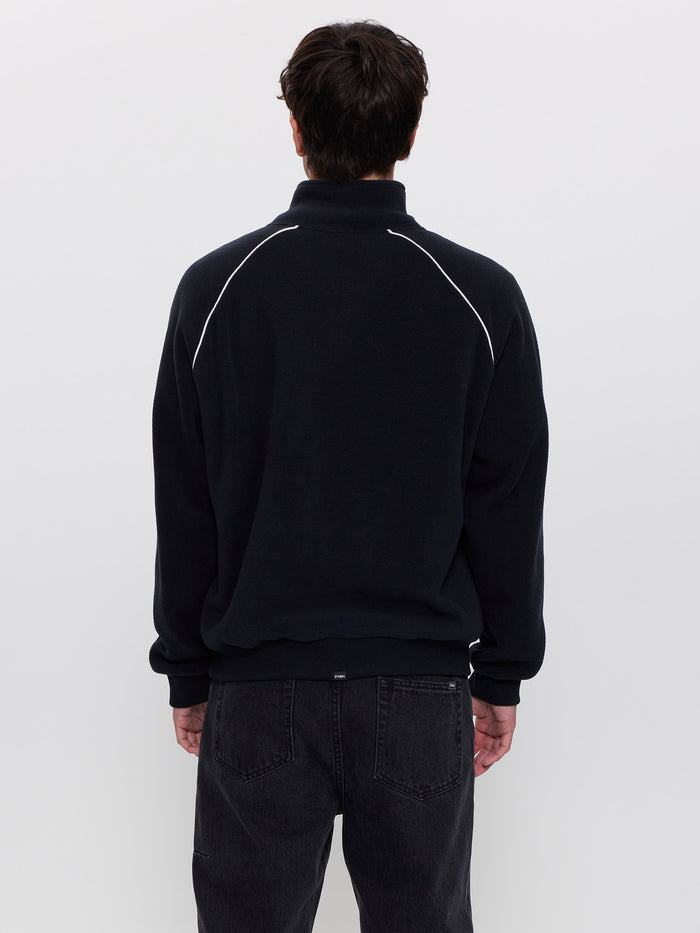 Tournament Of Roses Quarter Zip Polar Cropped Fleece - Washed Black XS
