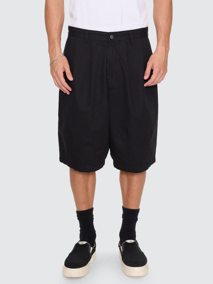 Chaos Barrel Leg Balloon Baggy Short - Black 26