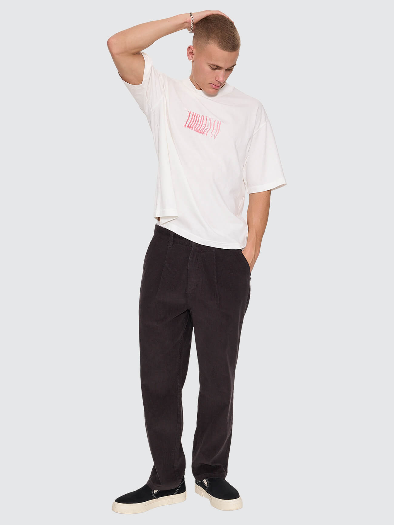 Slacker Cord Chino Pant - Dark Charcoal 26