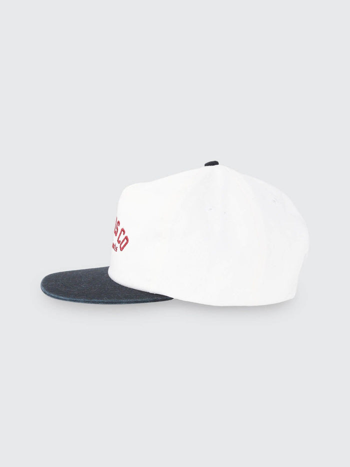 Hard Knocks College 5 Panel Cap - Marshmallow One Size