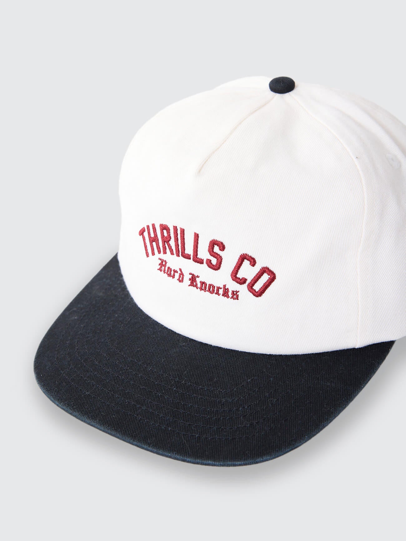 Hard Knocks College 5 Panel Cap - Marshmallow One Size
