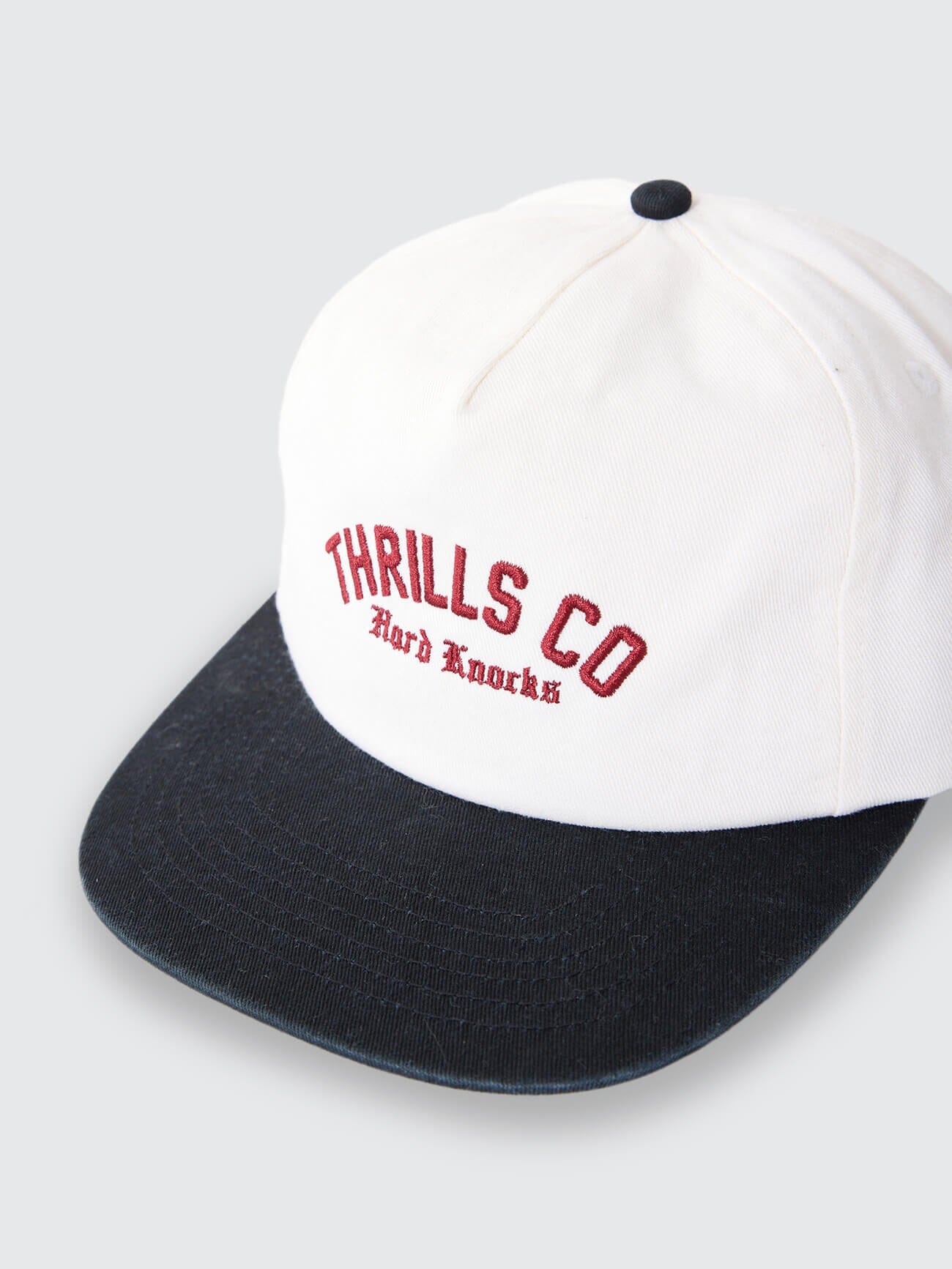 Hard Knocks College 5 Panel Cap - Marshmallow One Size