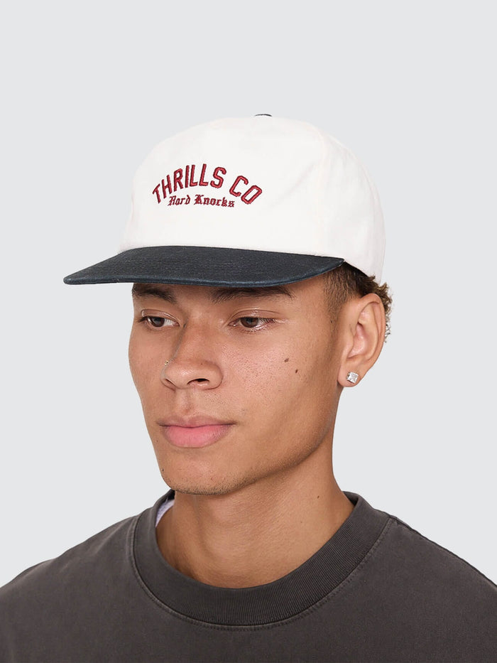 Hard Knocks College 5 Panel Cap - Marshmallow One Size
