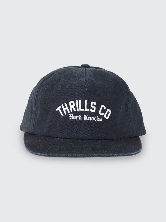 Hard Knocks College 5 Panel Cap - Black One Size
