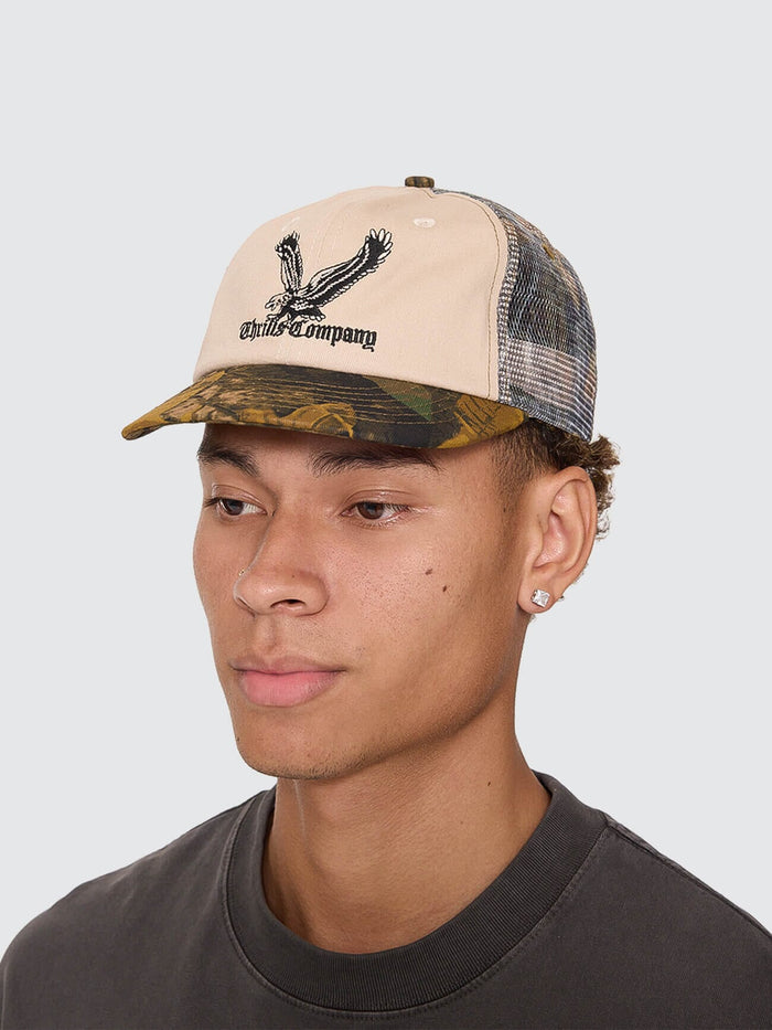 Seen & Heard 6 Panel Short Brim Cap - Birch Camo One Size