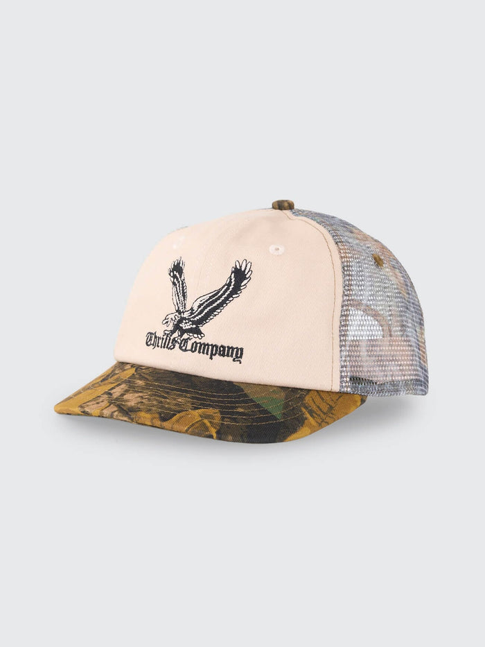 Seen & Heard 6 Panel Short Brim Cap - Birch Camo One Size