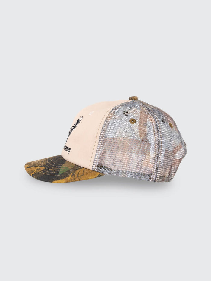 Seen & Heard 6 Panel Short Brim Cap - Birch Camo One Size
