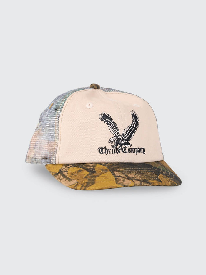Seen & Heard 6 Panel Short Brim Cap - Birch Camo One Size