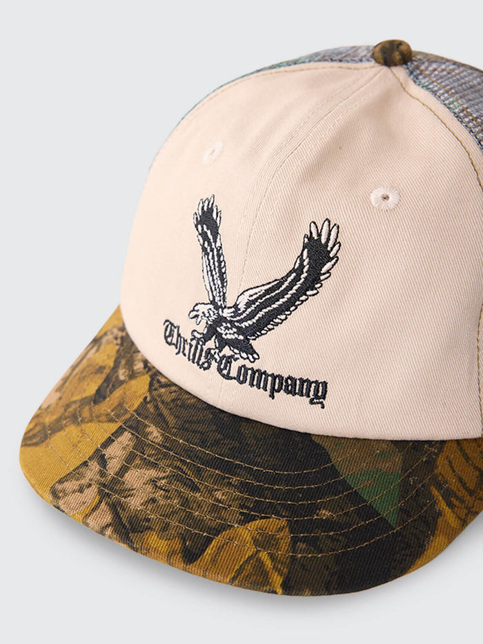 Seen & Heard 6 Panel Short Brim Cap - Birch Camo One Size