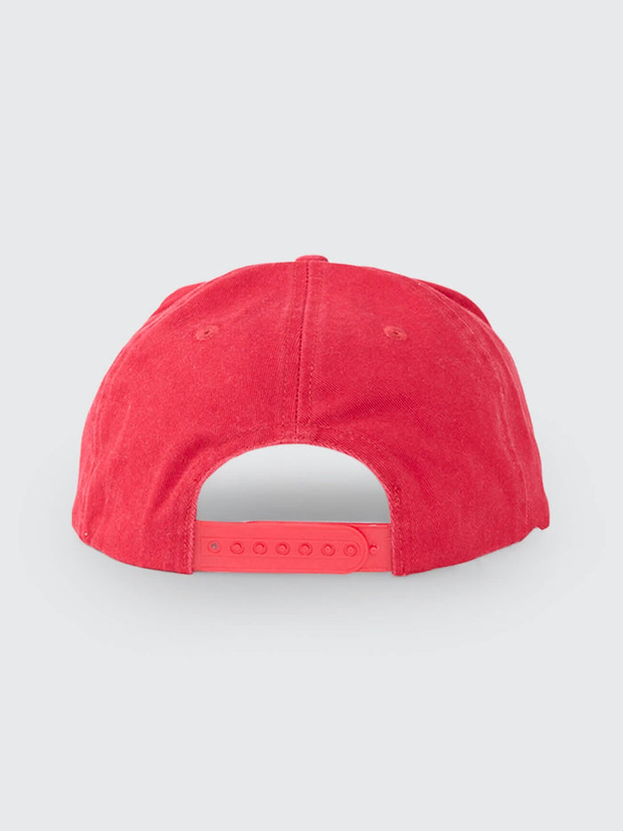 Built To Win 5 Panel Cap - Racing Red One Size