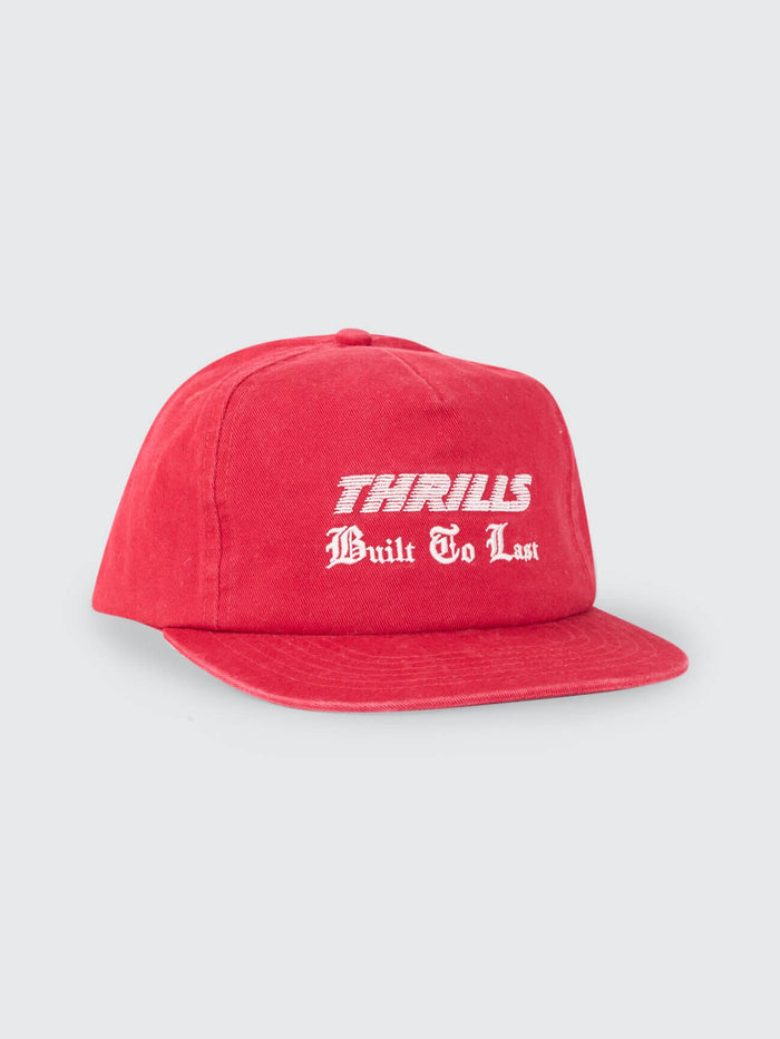 Built To Win 5 Panel Cap - Racing Red One Size