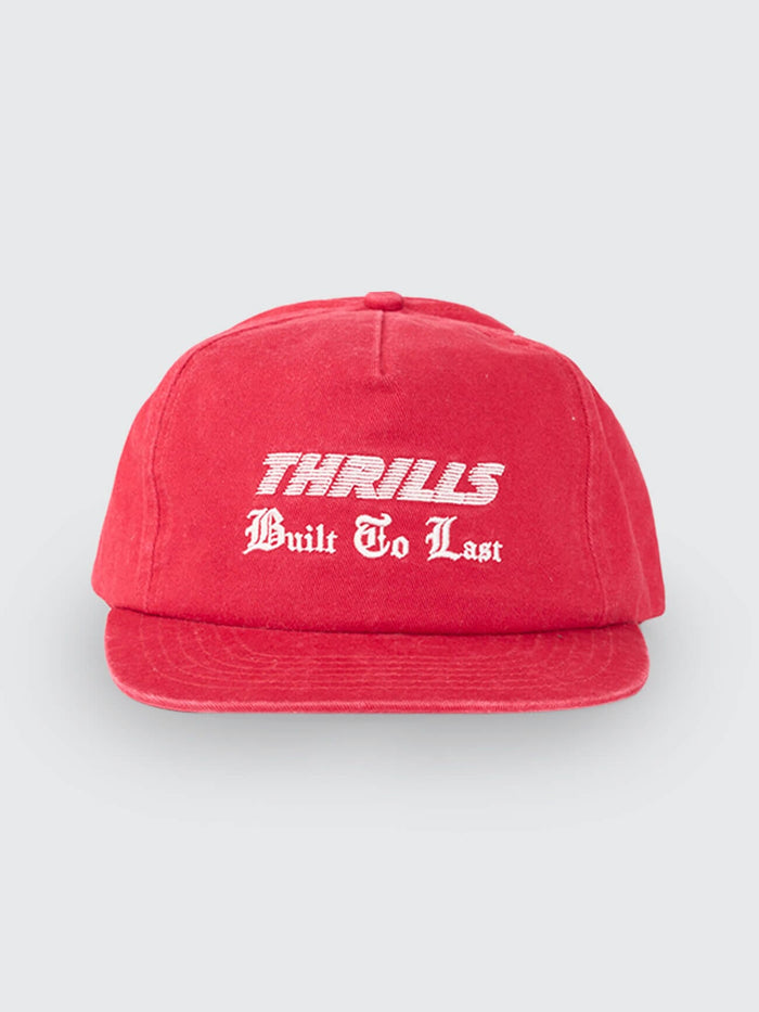 Built To Win 5 Panel Cap - Racing Red One Size