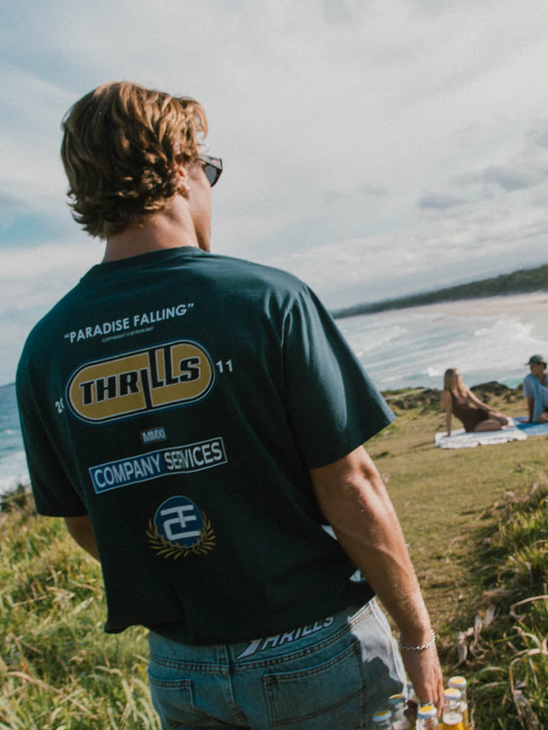 Paradise Falling Merch Fit Tee - Federal Blue