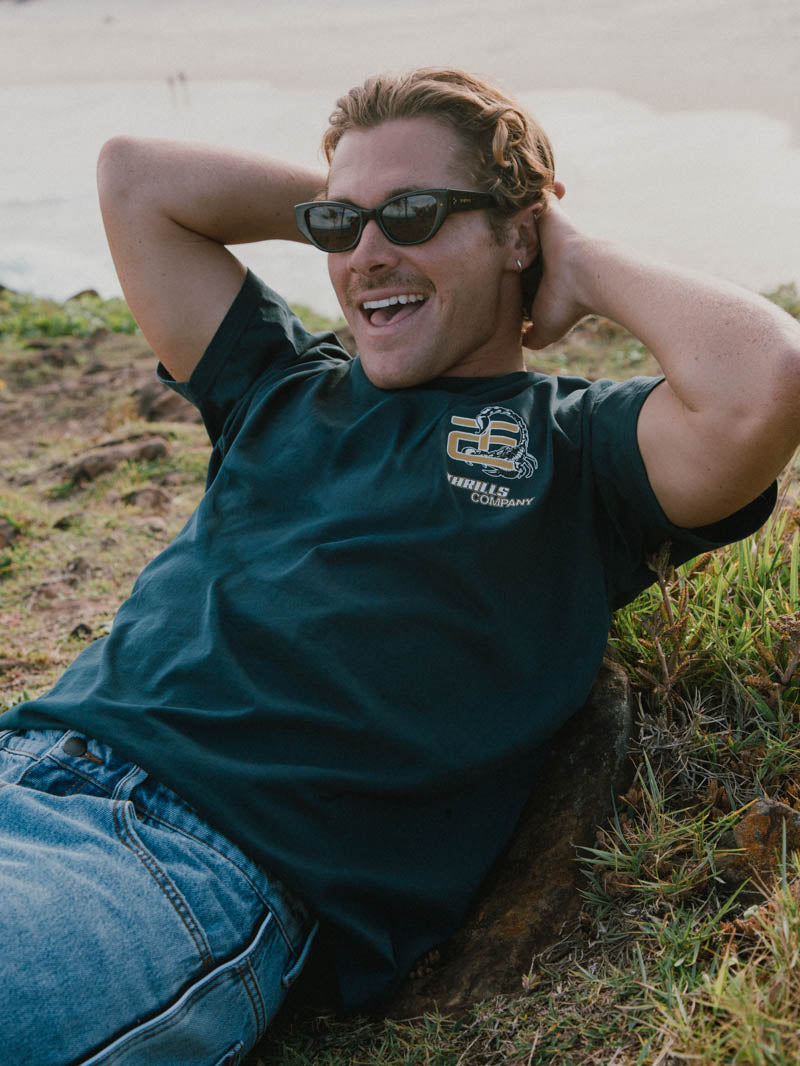 Paradise Falling Merch Fit Tee - Federal Blue