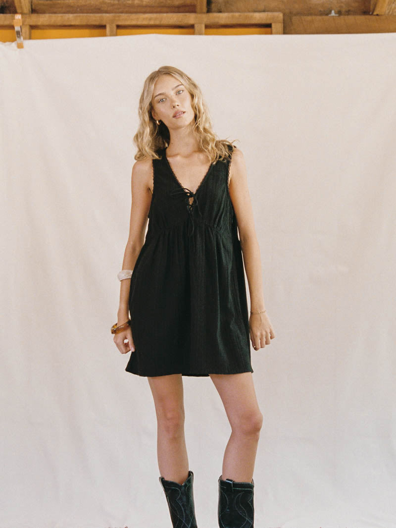 Unhinged Mini Dress - Black