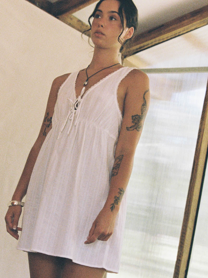 Unhinged Mini Dress - White