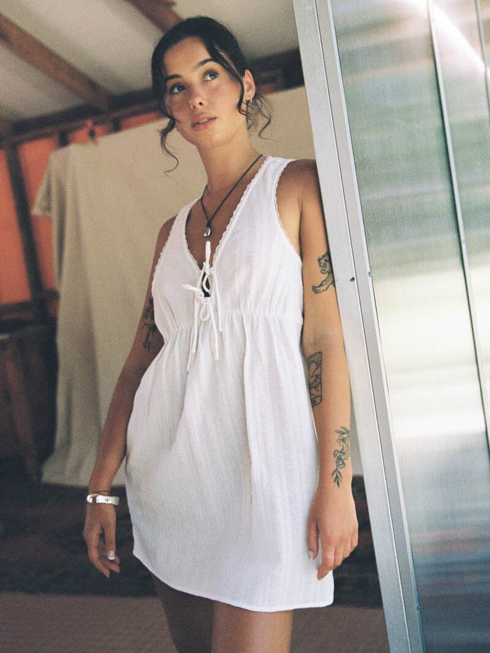 Unhinged Mini Dress - White