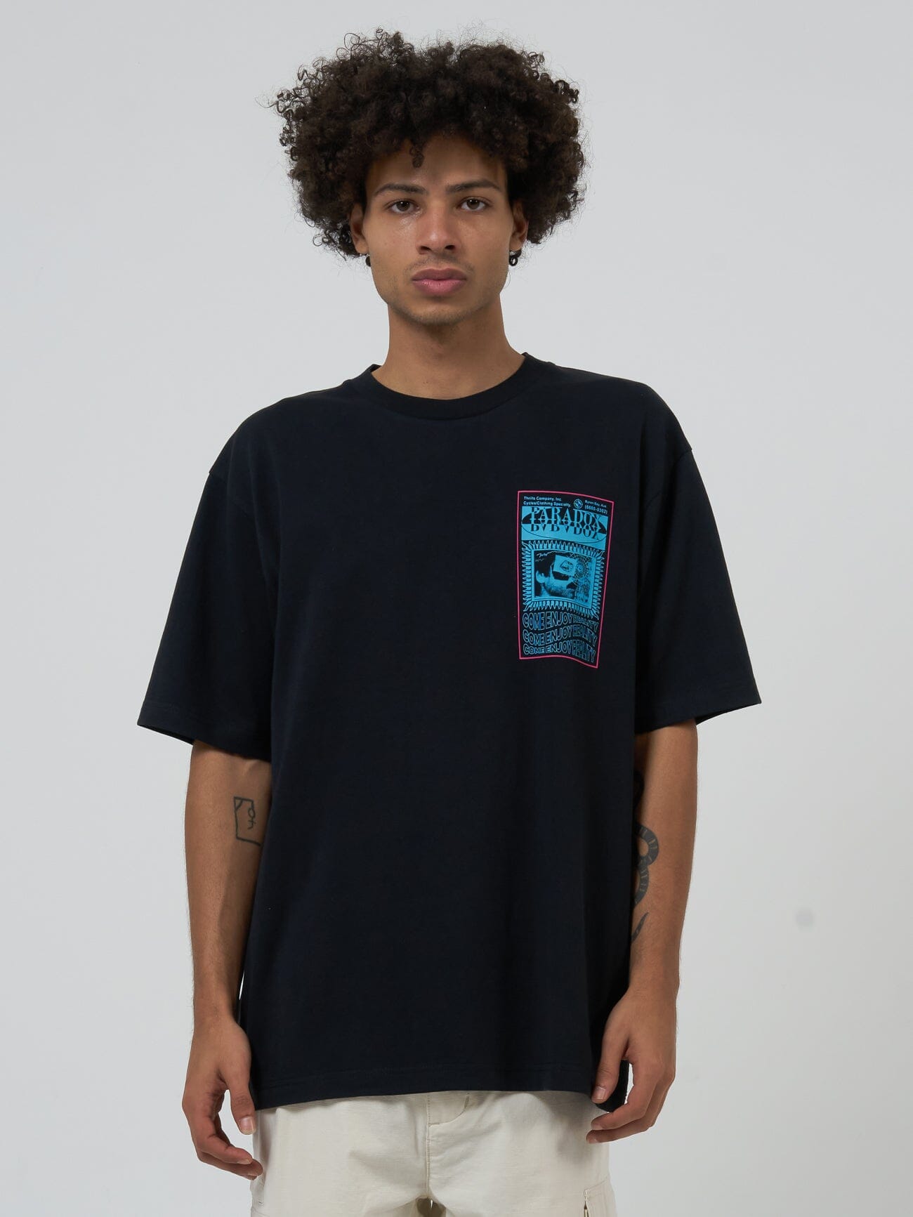 Paradox Reality Oversize Fit Tee - Black