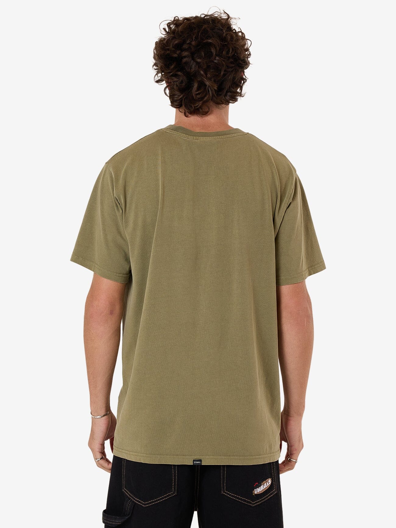 Emblem Merch Fit Tee - Olive