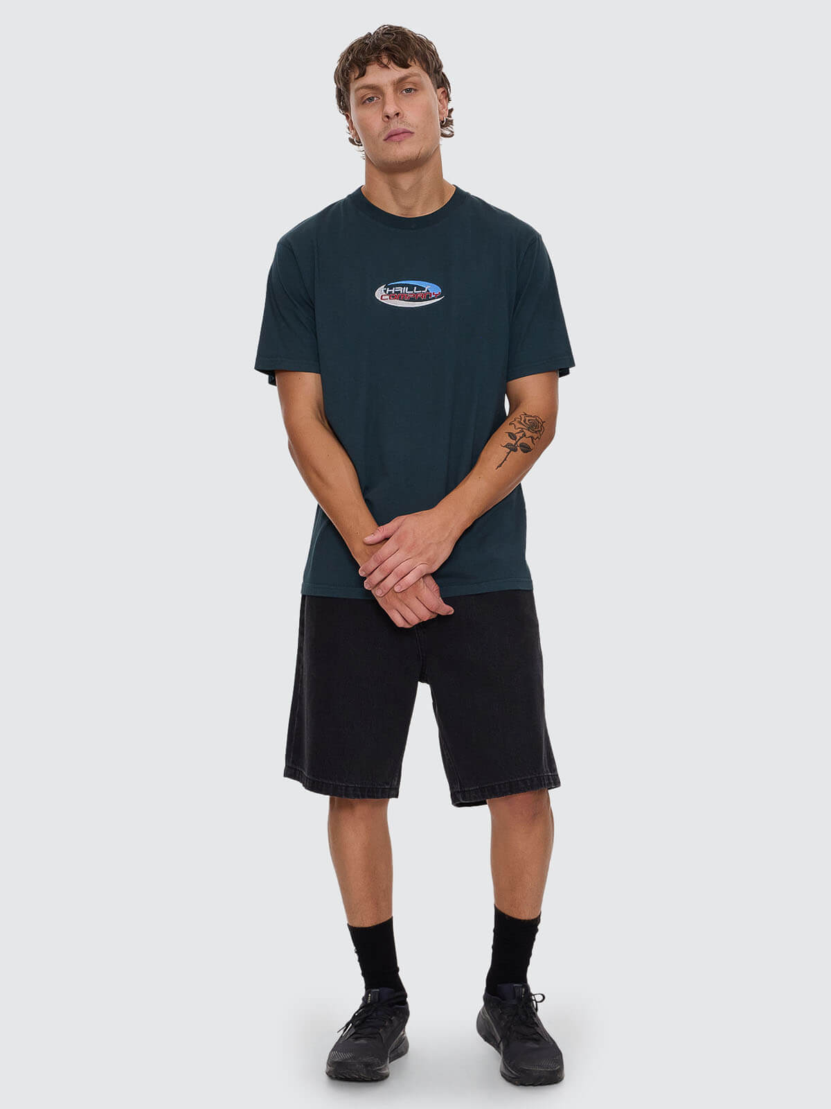Track Record Merch Fit Tee - Jasper Green XS
