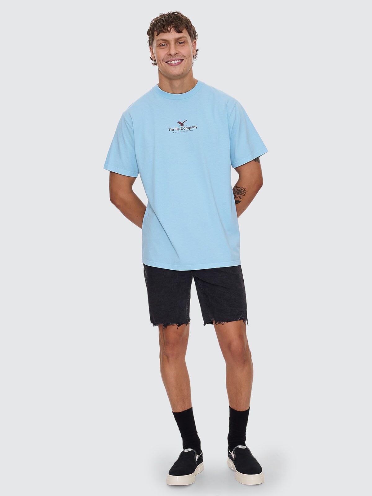 A Haven For The Restless Merch Fit Tee - Dalis Blue