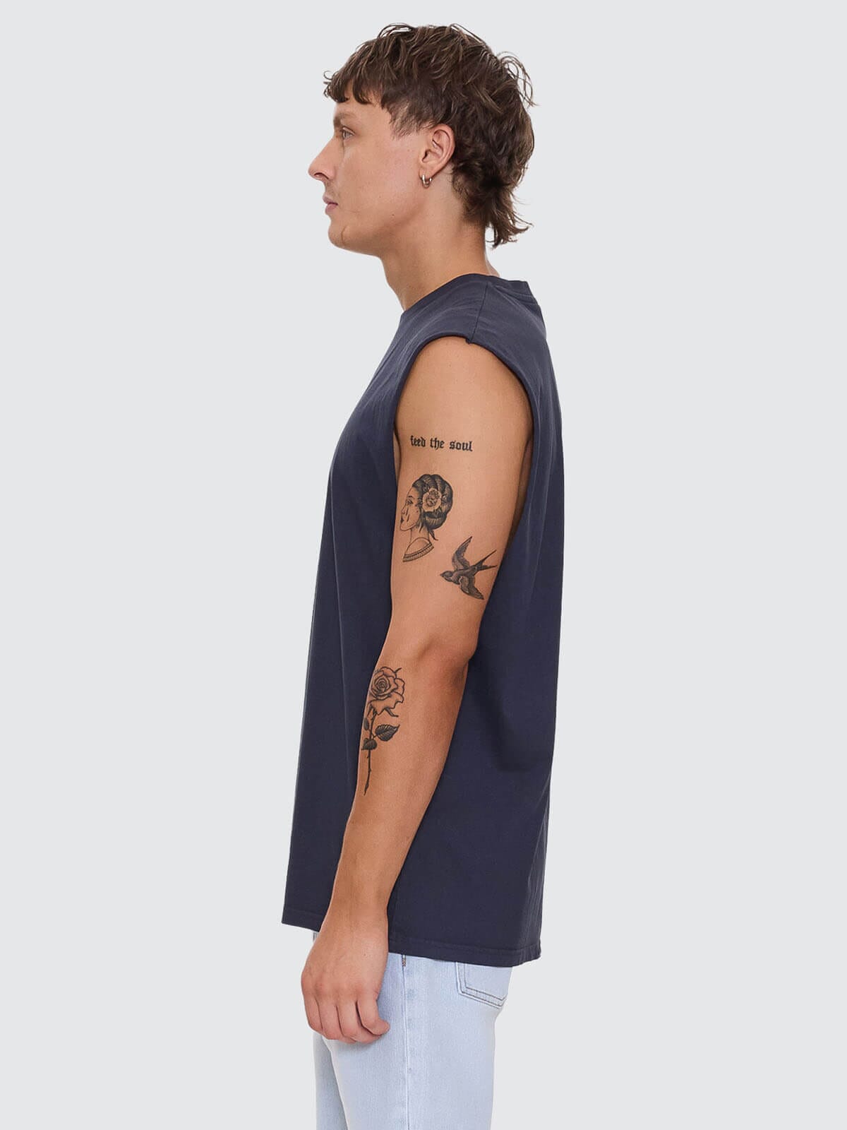 A Haven For The Restless Merch Fit Muscle Tee - Total Eclipse