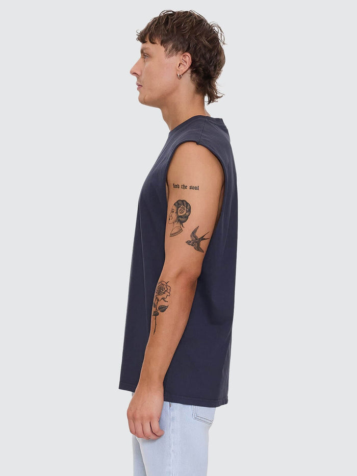 A Haven For The Restless Merch Fit Muscle Tee - Total Eclipse