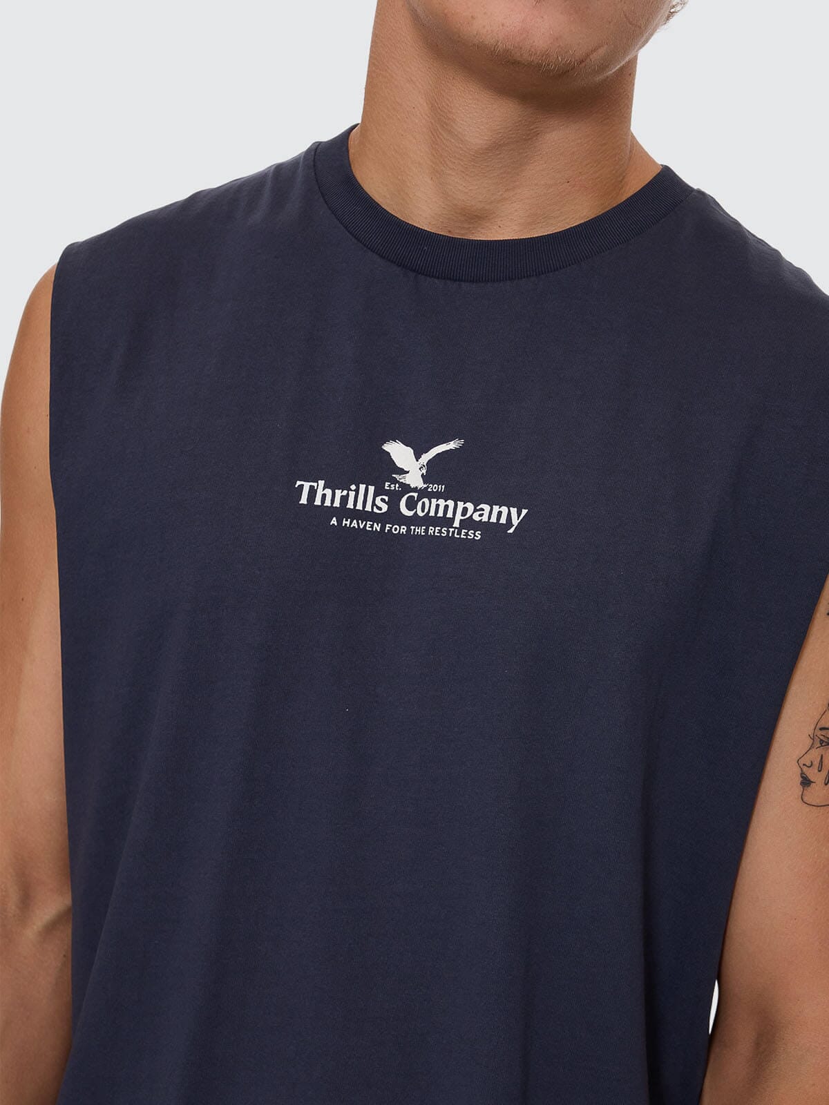 A Haven For The Restless Merch Fit Muscle Tee - Total Eclipse