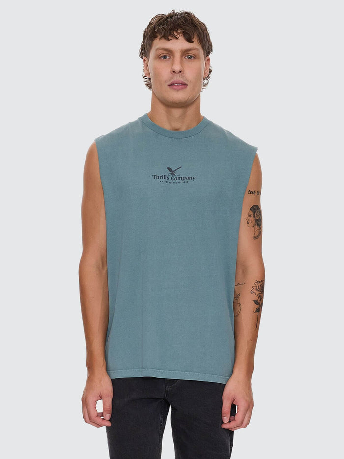 A Haven For The Restless Merch Fit Muscle Tee - Green Coast XS