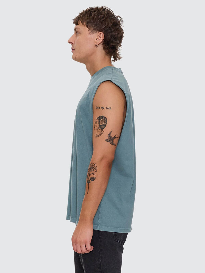 A Haven For The Restless Merch Fit Muscle Tee - Green Coast XS