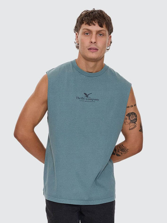 A Haven For The Restless Merch Fit Muscle Tee - Green Coast XS