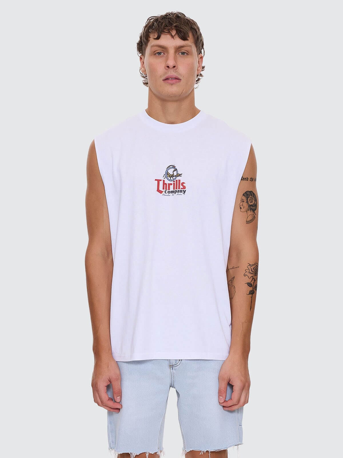 Banquet Merch Fit Muscle Tee - White XS