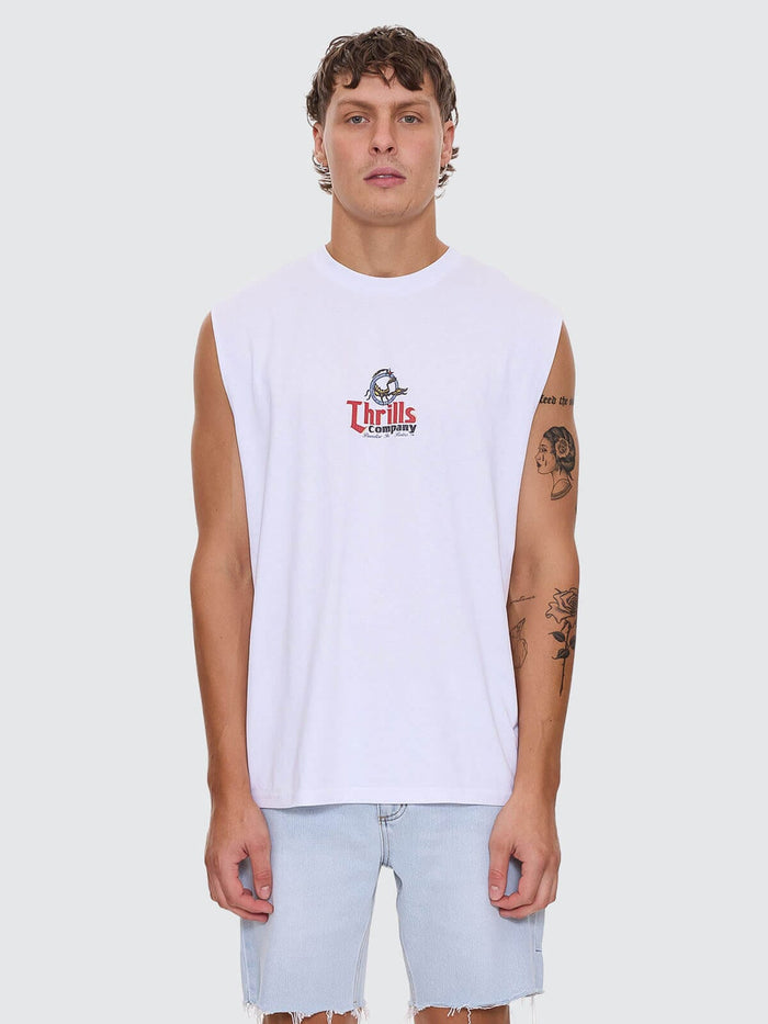 Banquet Merch Fit Muscle Tee - White XS
