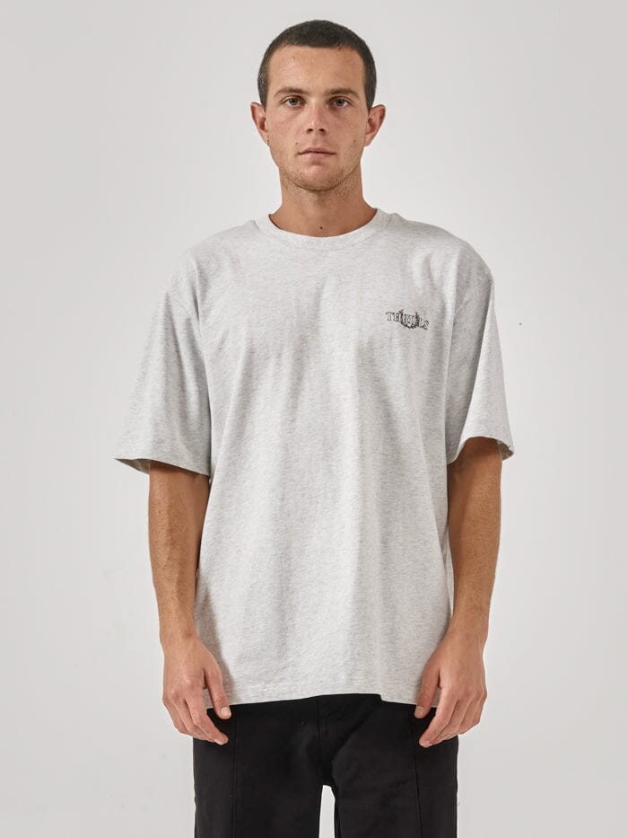 Superior Oversize Fit Tee - White Marle