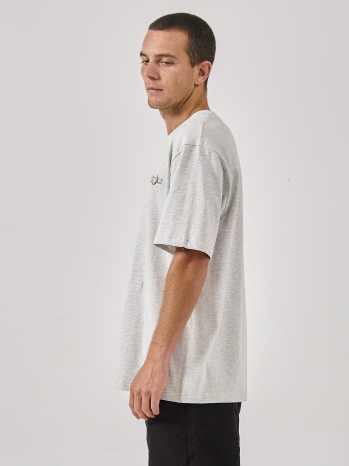 Superior Oversize Fit Tee - White Marle