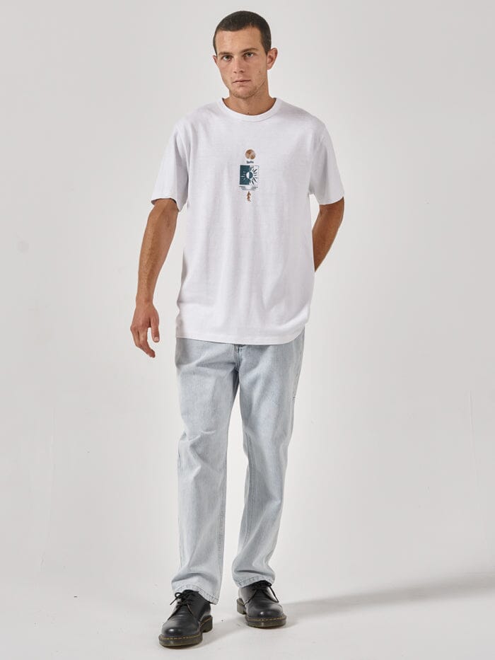 Hemp Existencial Merch Fit Tee - Lucent White