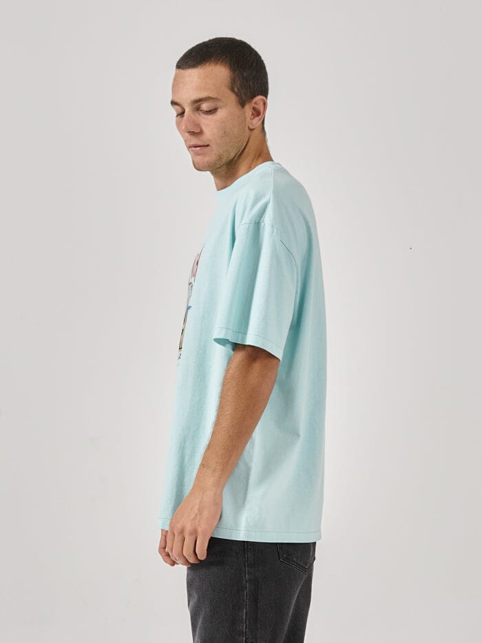 Enigma Box Fit Oversize Tee - Icy Morn