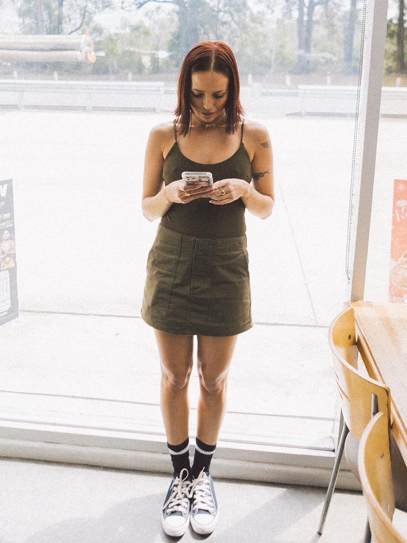 slim fit dress slacks Mason Skirt - Tarmac | Thrills Co