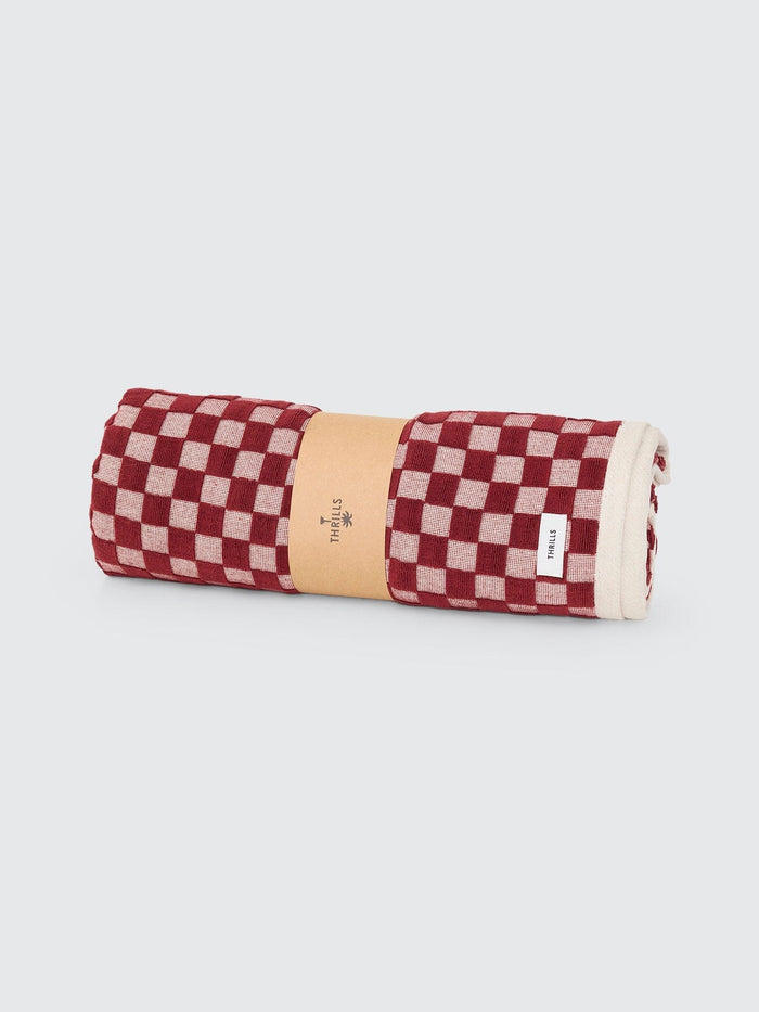 Aalto Terry Towel - Syrah - Bone White