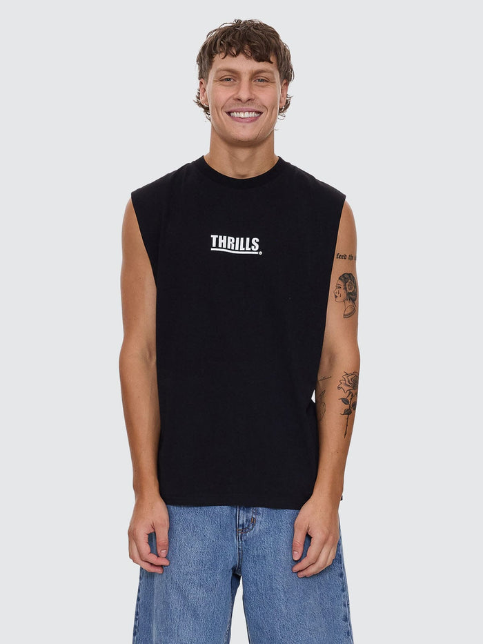 Logic Merch Fit Muscle Tee - Black