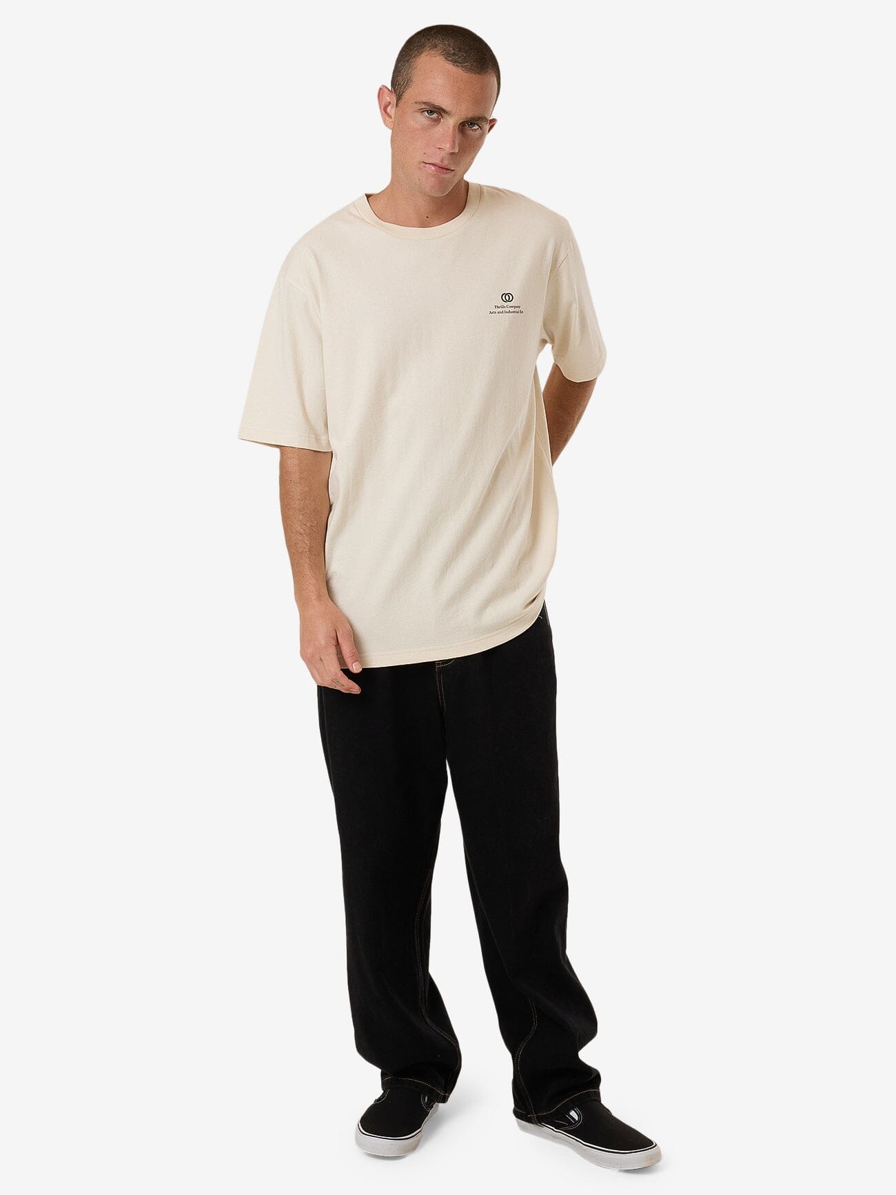 Arts & Industrial Oversize Fit Tee - Unbleached XS